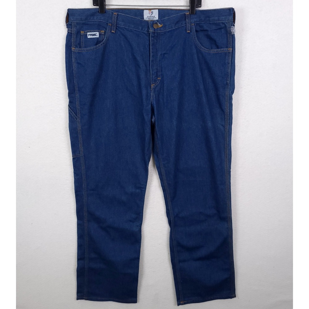 Tyndale FRMC Flame Resistant Work Jeans Mens Size 44x31 Blue Arc Rated Straight